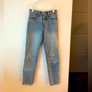 Levi’s wedgie fit high rise straight jeans